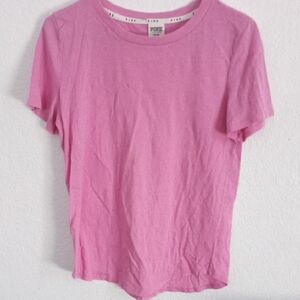 PINK Victoria's Secret bright pink logo tee